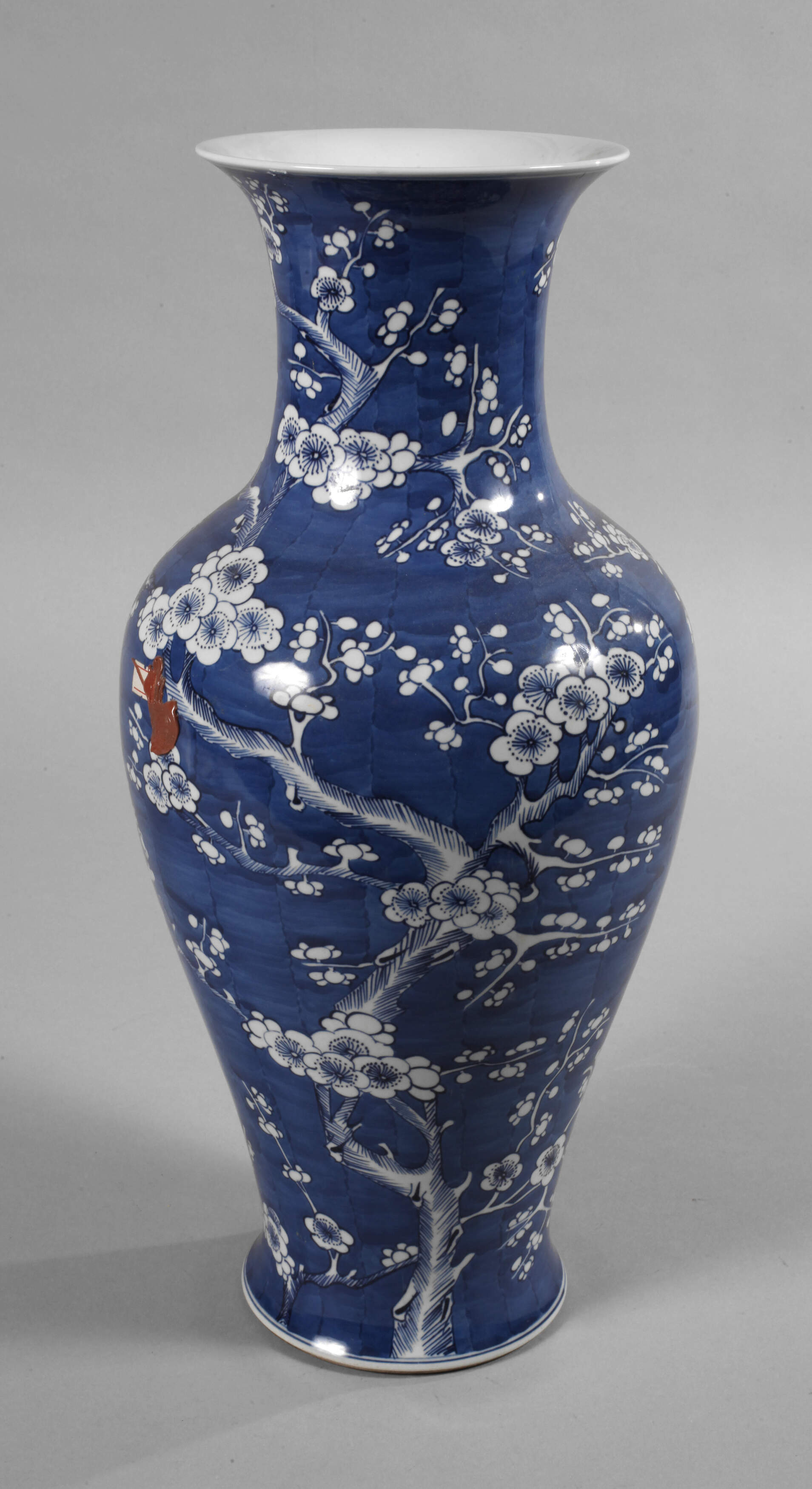 Große Pflaumenblüten-Balustervase