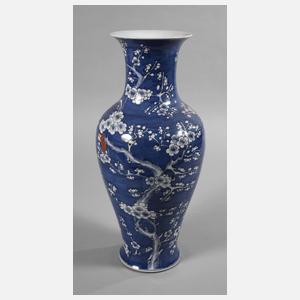 Große Pflaumenblüten-Balustervase