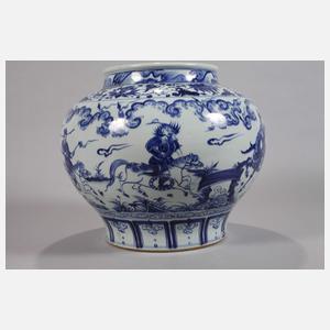 Yuan-Schultertopf mit Deckel