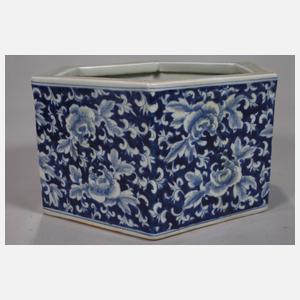 Paar facettierte Cachepots