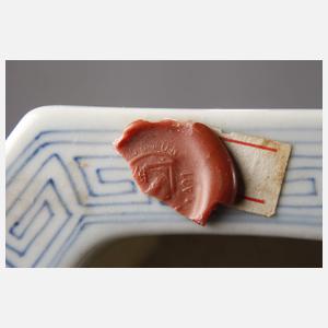 Paar facettierte Cachepots