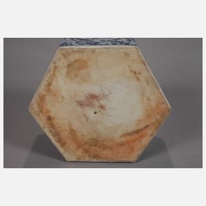 Paar facettierte Cachepots