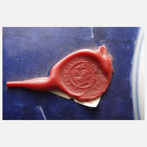 Paar Pflaumenblüten-Deckelvasen