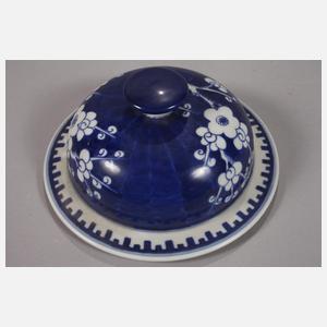 Paar Pflaumenblüten-Deckelvasen