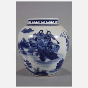 Paar große Deckelvasen