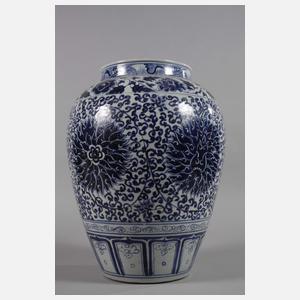 Große Chrysanthemen-Vase