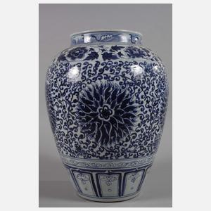 Große Chrysanthemen-Vase