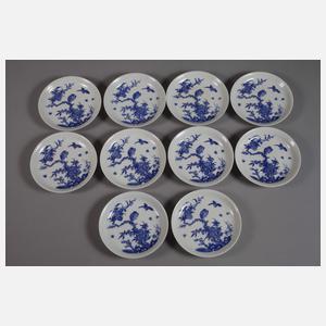 10 Teetassen und 10 kleine Teller