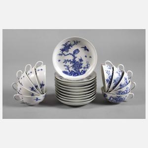 10 Teetassen und 10 kleine Teller