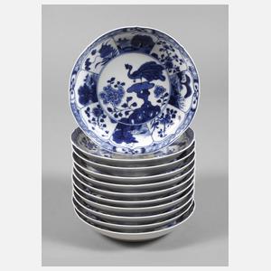 11 mittelgroße tiefe Teller