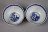 Paar fein bemalte Teeschalen