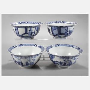 Vier Klapmuts-Schalen