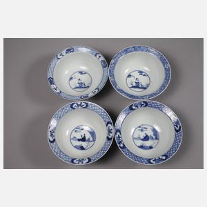 Vier Klapmuts-Schalen