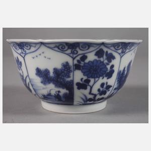 Paar fein bemalte Teeschalen