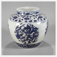 Große Schultervase mit Drachen-Phönix-Medaillons111