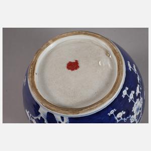 Paar große Pflaumenblüten-Ingwertöpfe