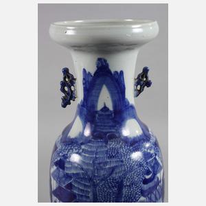 Sehr große Balustervase