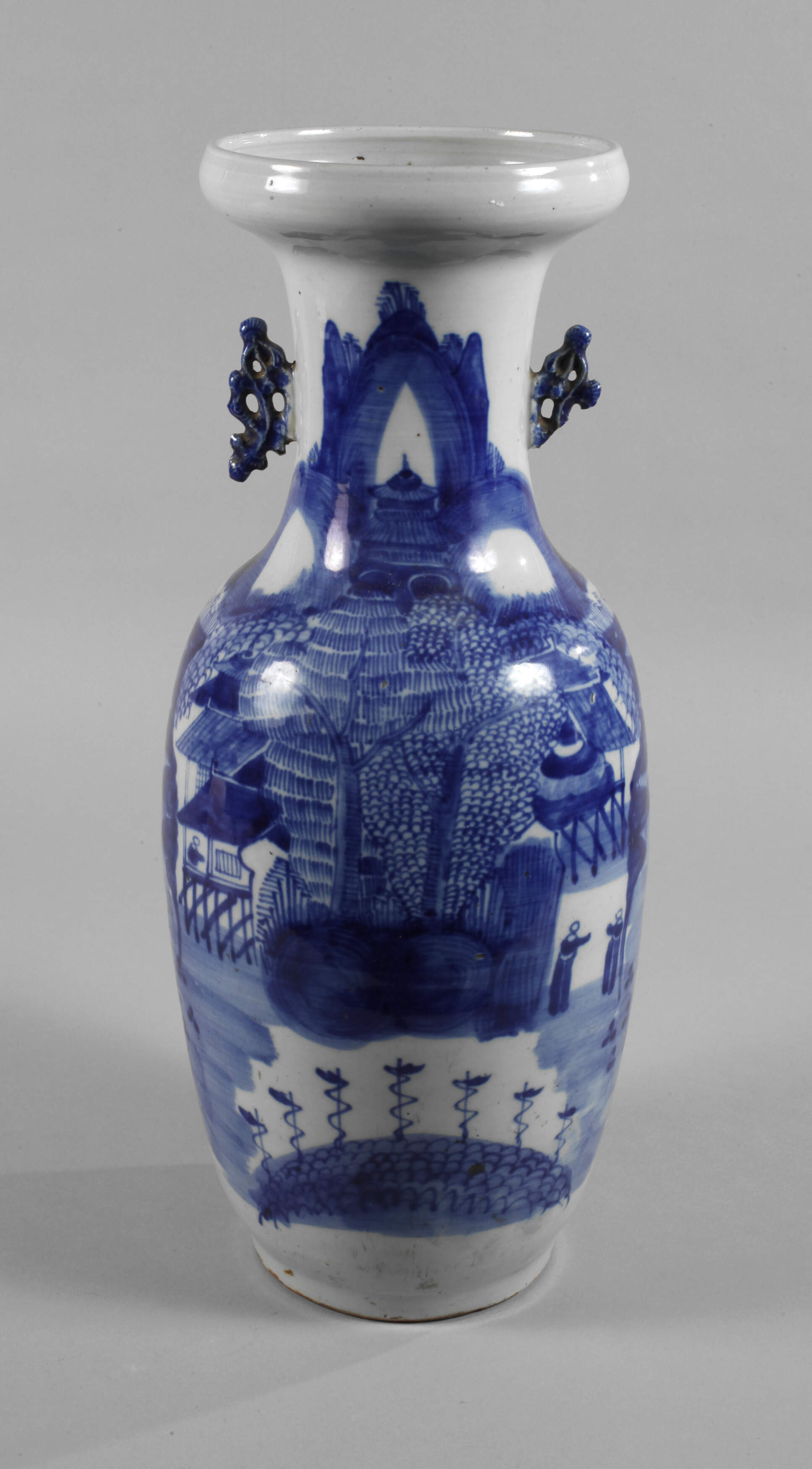 Sehr große Balustervase