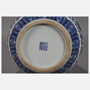 Paar große Tianqiuping-Rankenvasen