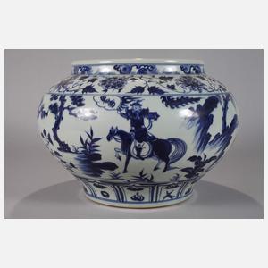 Yuan-Schultertopf "Reiter und daoistischer Heiliger"