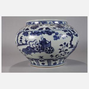 Yuan-Schultertopf "Reiter und daoistischer Heiliger"