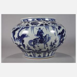 Yuan-Schultertopf "Reiter und daoistischer Heiliger"