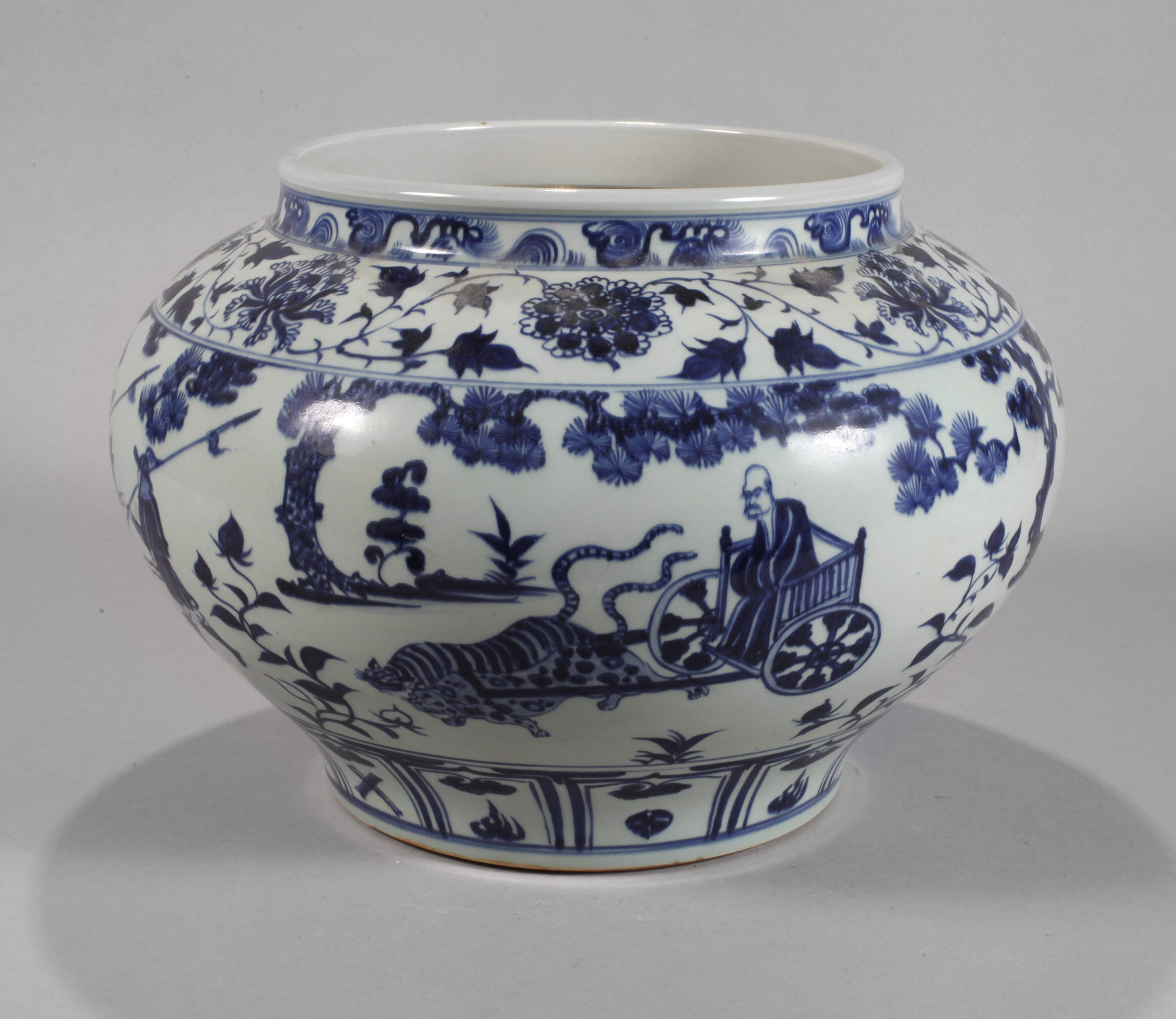 Yuan-Schultertopf "Reiter und daoistischer Heiliger"