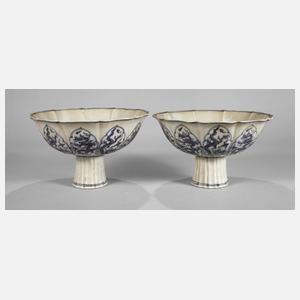 Paar große Stem Cups