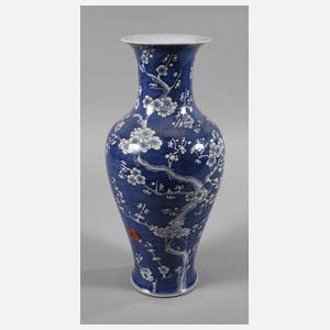 Große Pflaumenblüten-Balustervase