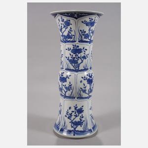 Paar große GU-Vasen "Seenlandschaft mit Gelehrten“