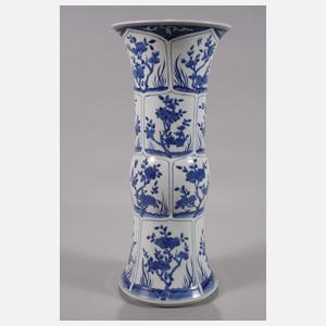 Paar große GU-Vasen "Seenlandschaft mit Gelehrten“