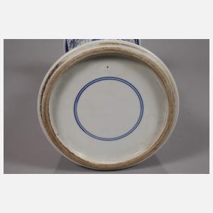 Paar große GU-Vasen "Seenlandschaft mit Gelehrten“