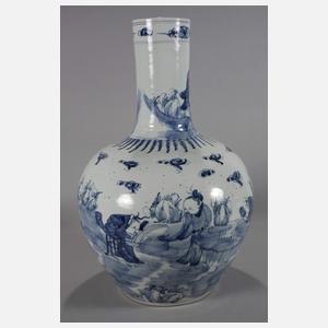 Große Tianqiuping-Vase „Das Paradies der Unsterblichen“