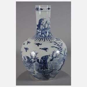 Große Tianqiuping-Vase „Das Paradies der Unsterblichen“