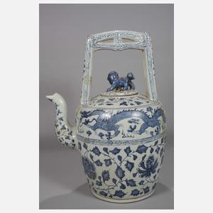 Riesige Porzellankanne für Wasser oder Tee