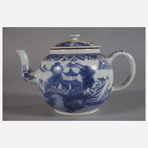 Paar große bauchige Teekannen