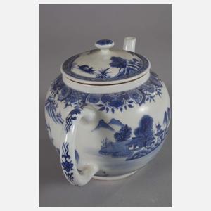 Paar große bauchige Teekannen