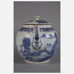 Paar große bauchige Teekannen