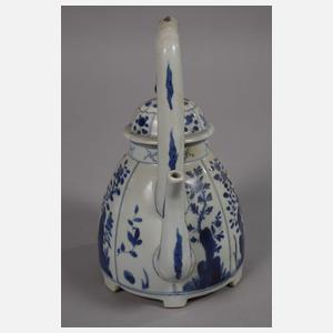 Paar große Bienenkorb-Teekannen