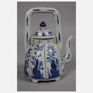 Paar große Bienenkorb-Teekannen