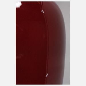 Paar große Balustervasen Sang-de-Boeuf