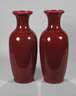 Paar große Balustervasen Sang-de-Boeuf