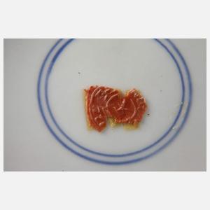 Paar runde Deckelvasen „Sacrificial Blue“