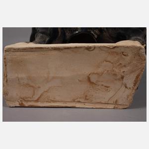 Paar große blaue Pferde