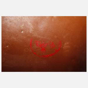 Teeschale mit Café-au-Lait-Glasur