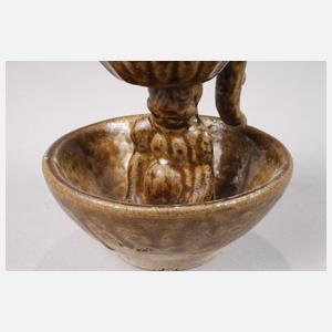 Olivgrüner Kerzenleuchter