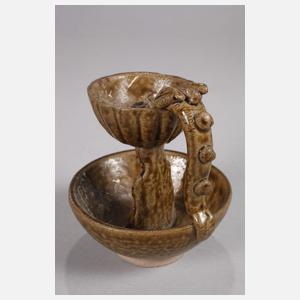 Olivgrüner Kerzenleuchter