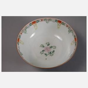 Blaue Punch Bowl mit Goldmalerei