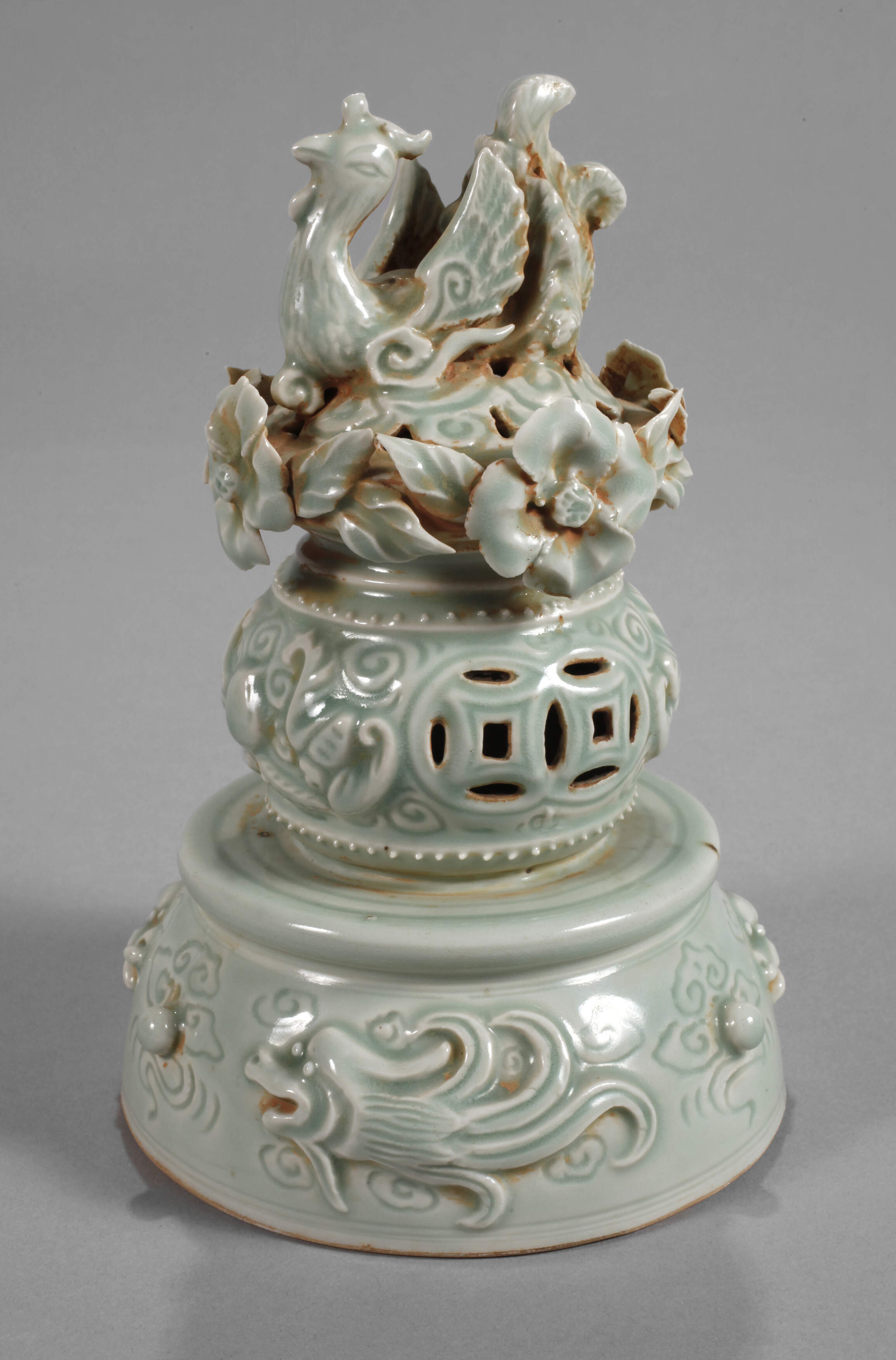 Altar- oder Tischaufsatz Seladon