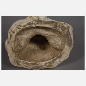 Große Blanc-de-Chine-Figur "Der Medizinbuddha Bhaisajyaguru"